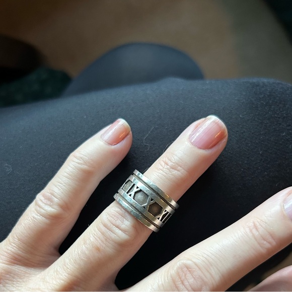 Tiffany Atlas Ring, 1995, 925 Sterling, Size 5.5